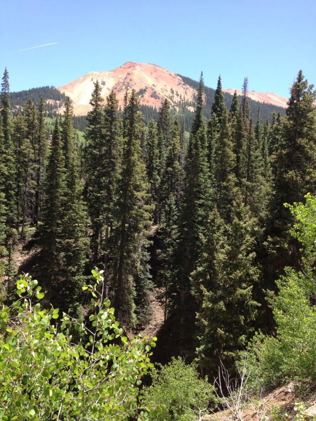 On the Railroad hike (not it's official name), you can see one of the magnificent red mountains