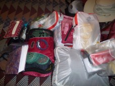 Packing it INTO the pack . . . 