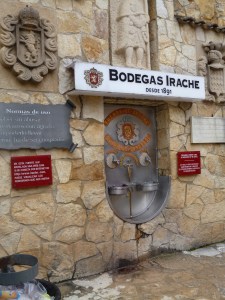 The monastery's wine fountain . . . updated from medieval times, unfortunately . . . 