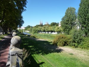 Beautiful parkway along the Rio Arlanzon