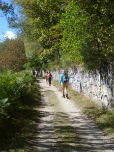 Coming to O'Cebreiro, now used for both peregrinos and weekend strollers alike