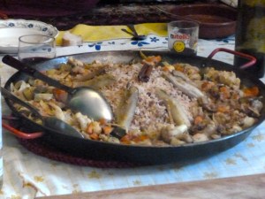 Delicious, steaming veggie dinner . . . 