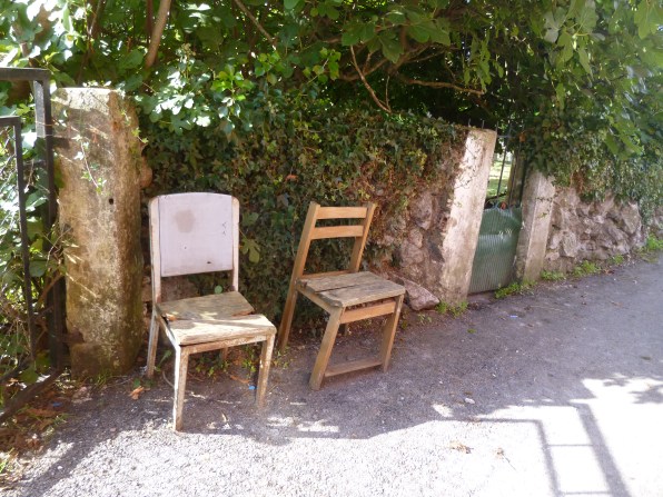 A strange selection of chairs, encouraging us to rest