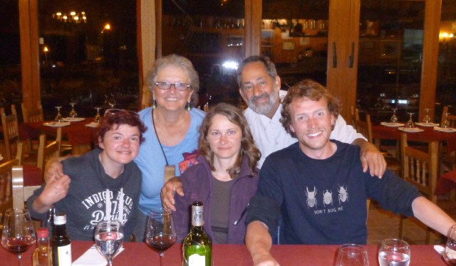Monika,Joannah, Olga, Larry, Thomas - everyone's last night in Ribadeo but mine